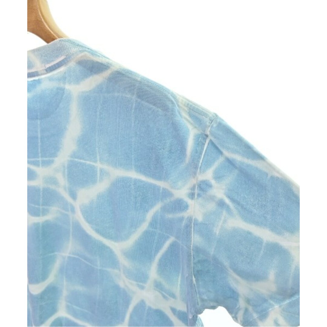 Alexander Wang(アレキサンダーワン)のALEXANDER WANG Tシャツ・カットソー L 水色xグレー(総柄) 【古着】【中古】 メンズのトップス(Tシャツ/カットソー(半袖/袖なし))の商品写真