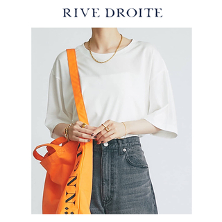 リヴドロワ(RIVE DROITE)の新品　リヴドロワ　白　RIVE DROITE  MONN モン　オーバーＴシャツ(Tシャツ(半袖/袖なし))