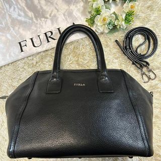 美品！2回使用のみ！フルラ　2wayバック　黒