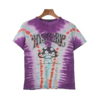 ジョーイヒステリック(JOEY HYSTERIC)のJOEY HYSTERIC Tシャツ・カットソー L 紫x青x白等(総柄) 【古着】【中古】(Tシャツ/カットソー)