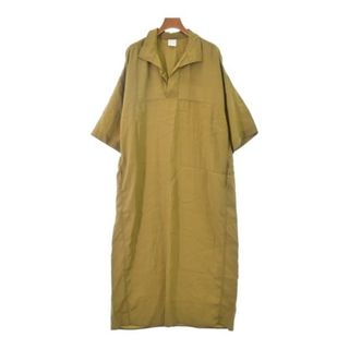 シティショップ(CITYSHOP)のCITYSHOP シティーショップ ワンピース 38(M位) カーキ 【古着】【中古】(ひざ丈ワンピース)