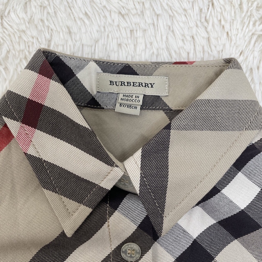 BURBERRY(バーバリー)のタグ付き✨バーバリー ノバチェック メガチェック ホースロゴ シャツ   キッズ/ベビー/マタニティのキッズ服男の子用(90cm~)(ブラウス)の商品写真