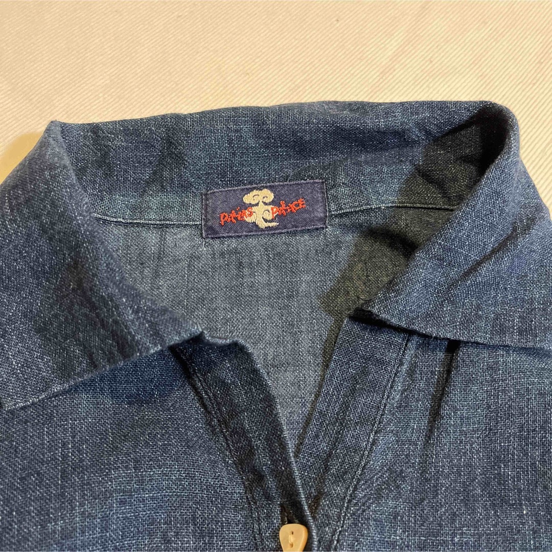 パラスパレス インディゴ 七分袖 ブラウス 3の通販 by mizunoiro