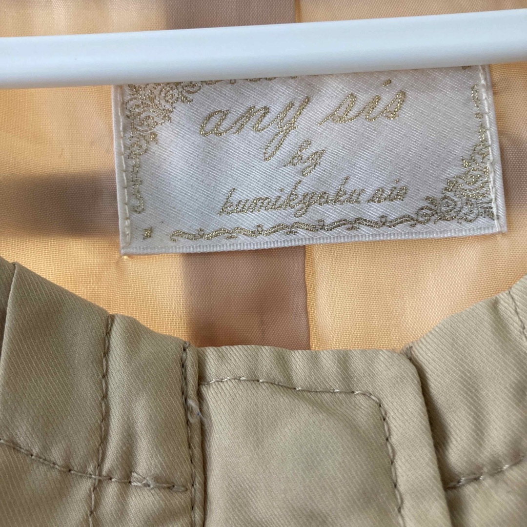 anySiS(エニィスィス)のエニシス ベージュのノーカラートレンチコート レディースのジャケット/アウター(トレンチコート)の商品写真