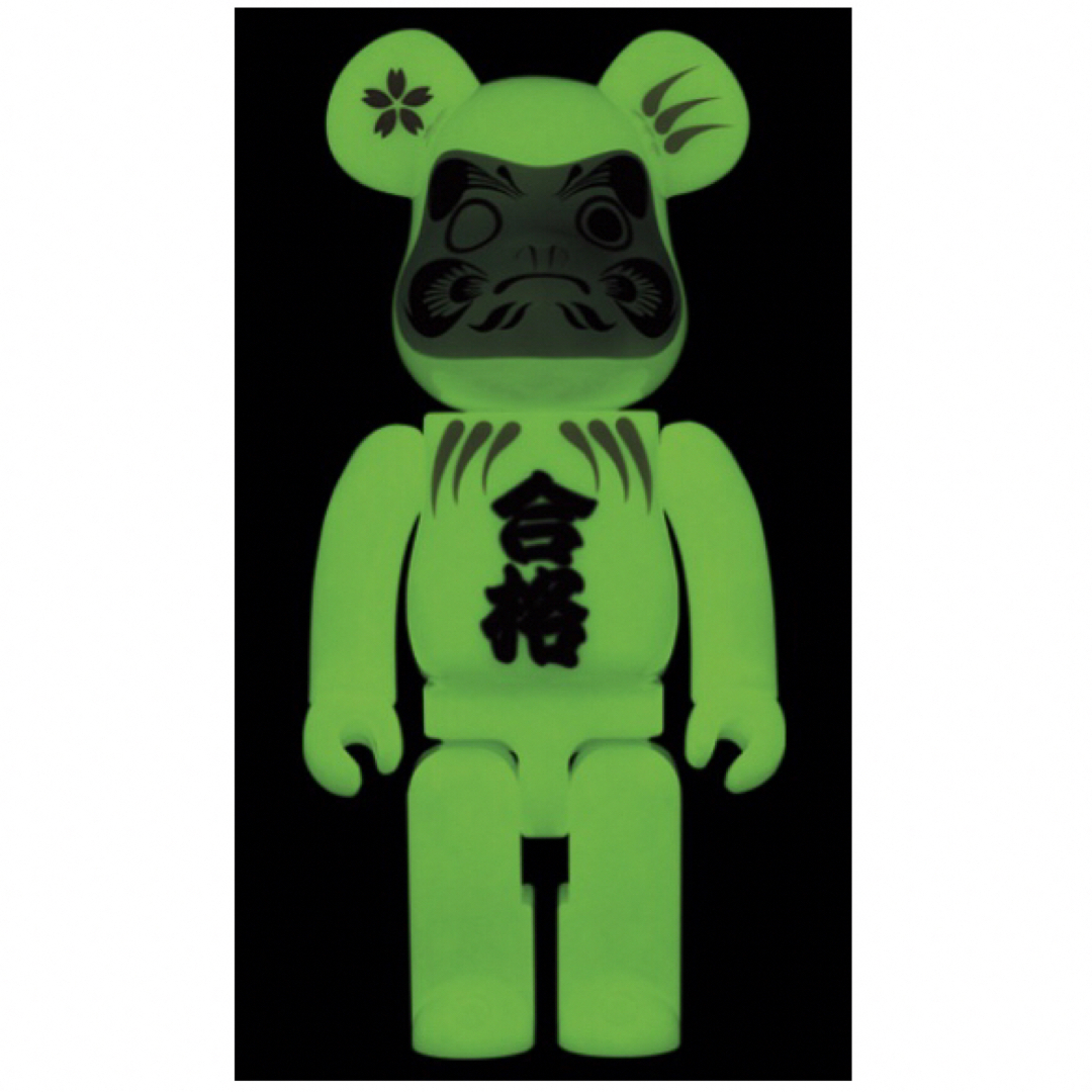 BE@RBRICK 達磨 合格 蓄光 100% 400％