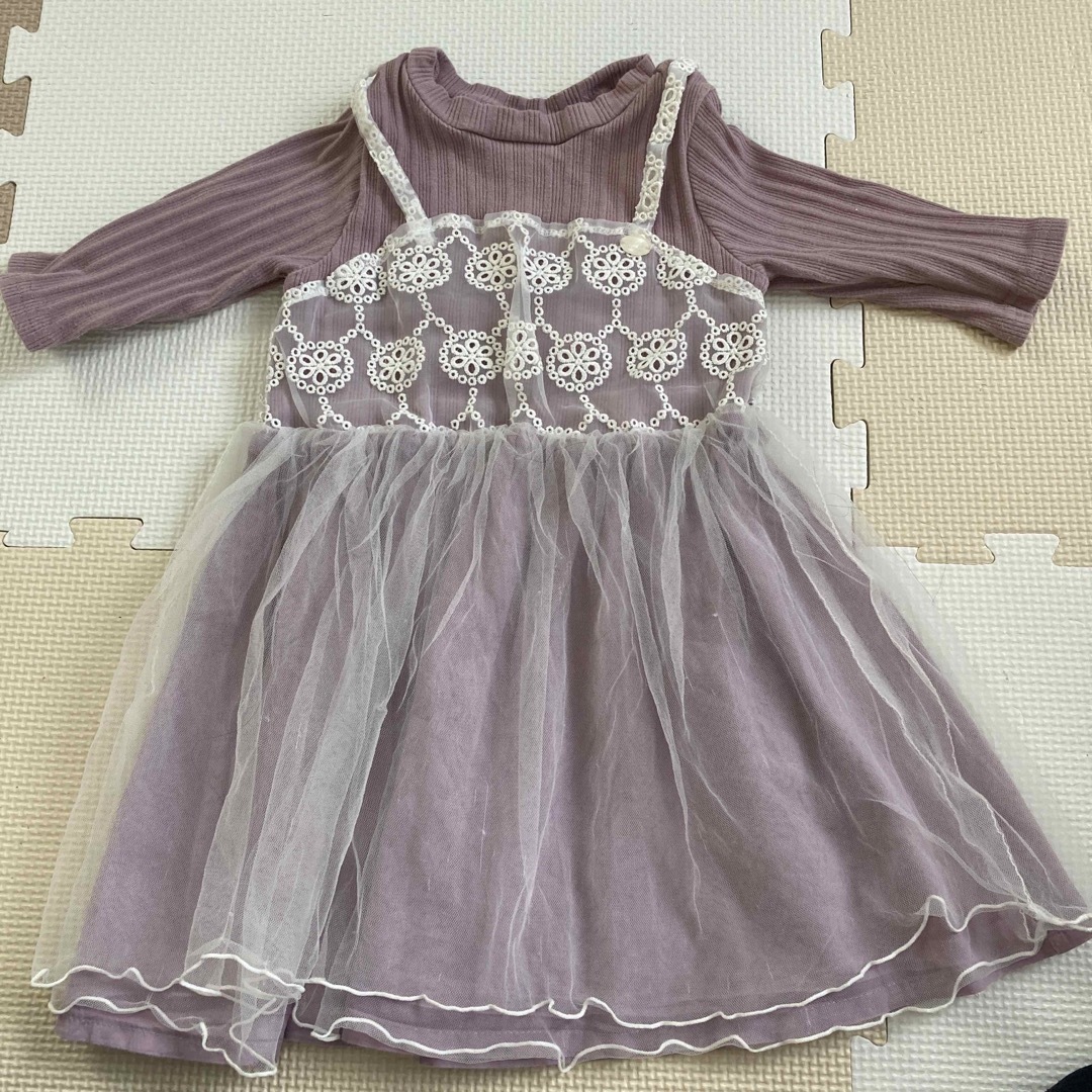 petit main(プティマイン)のプティマイン❤︎ワンピース　90-100 キッズ/ベビー/マタニティのキッズ服女の子用(90cm~)(ワンピース)の商品写真