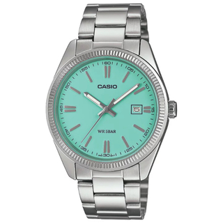 カシオ(CASIO)のCASIO 腕時計 Tiffany ターコイズ MTP-1302D-2A2JF (腕時計(アナログ))