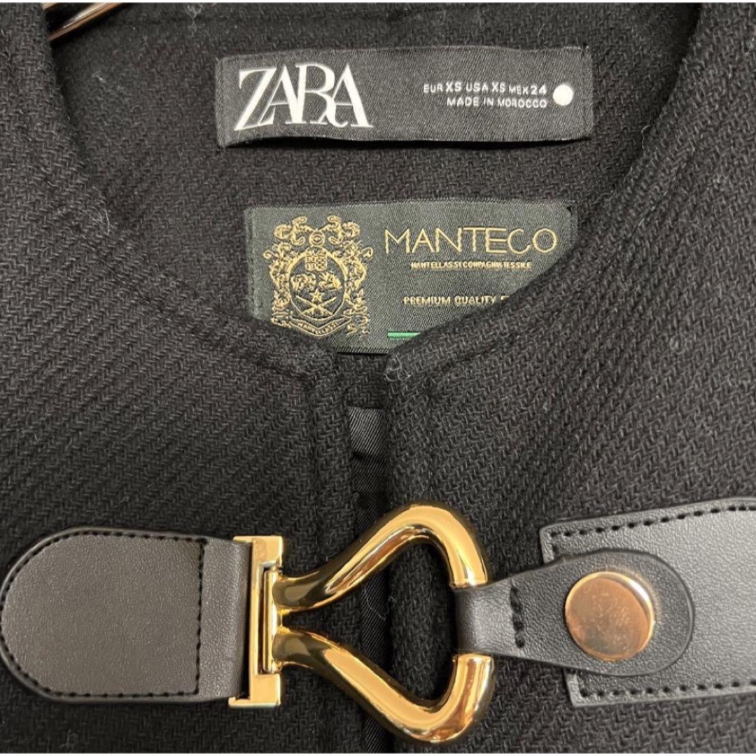 ZARA(ザラ)のZARA  ケープポンチョ　MANTECO XS レディースのジャケット/アウター(ポンチョ)の商品写真