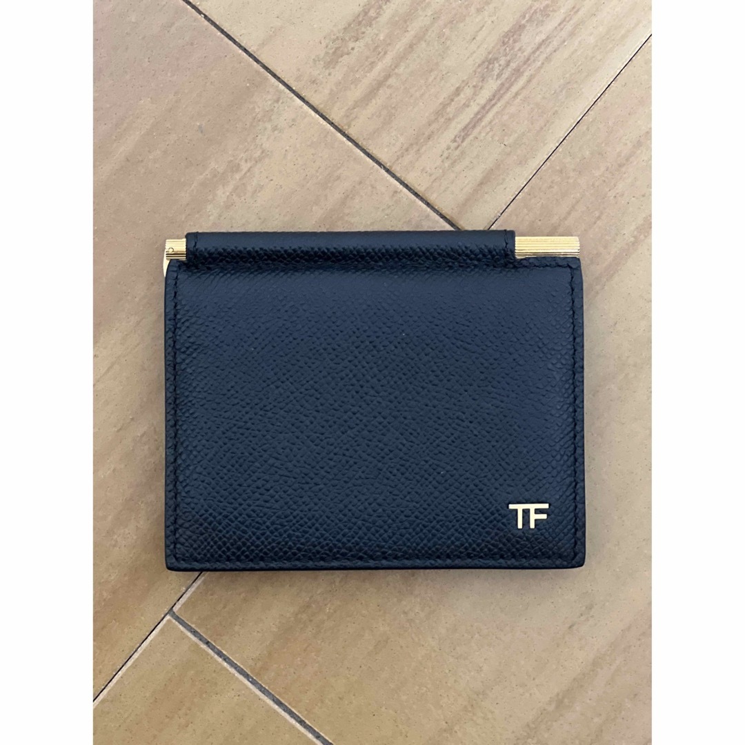 TOM FORD - トムフォード マネークリップ カードケース 2つ折り財布 黒