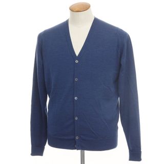 ジョンスメドレー(JOHN SMEDLEY)の【中古】ジョンスメドレー JOHN SMEDLEY ハイゲージウール ニットカーディガン ネイビーブルー【サイズM】【メンズ】(カーディガン)