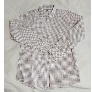 ユニクロ(UNIQLO)のメンズ　ユニクロ　長袖シャツ　綿100%　Sサイズ(シャツ)