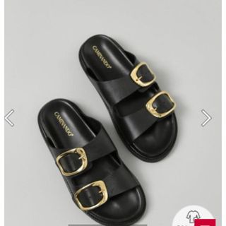 プラージュ(Plage)のCAMINANDO サンダル　DOUBLE BUCKLE SANDALS(サンダル)