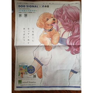 DOG SIGNAL×犬の日　朝日新聞広告　2023.11(その他)