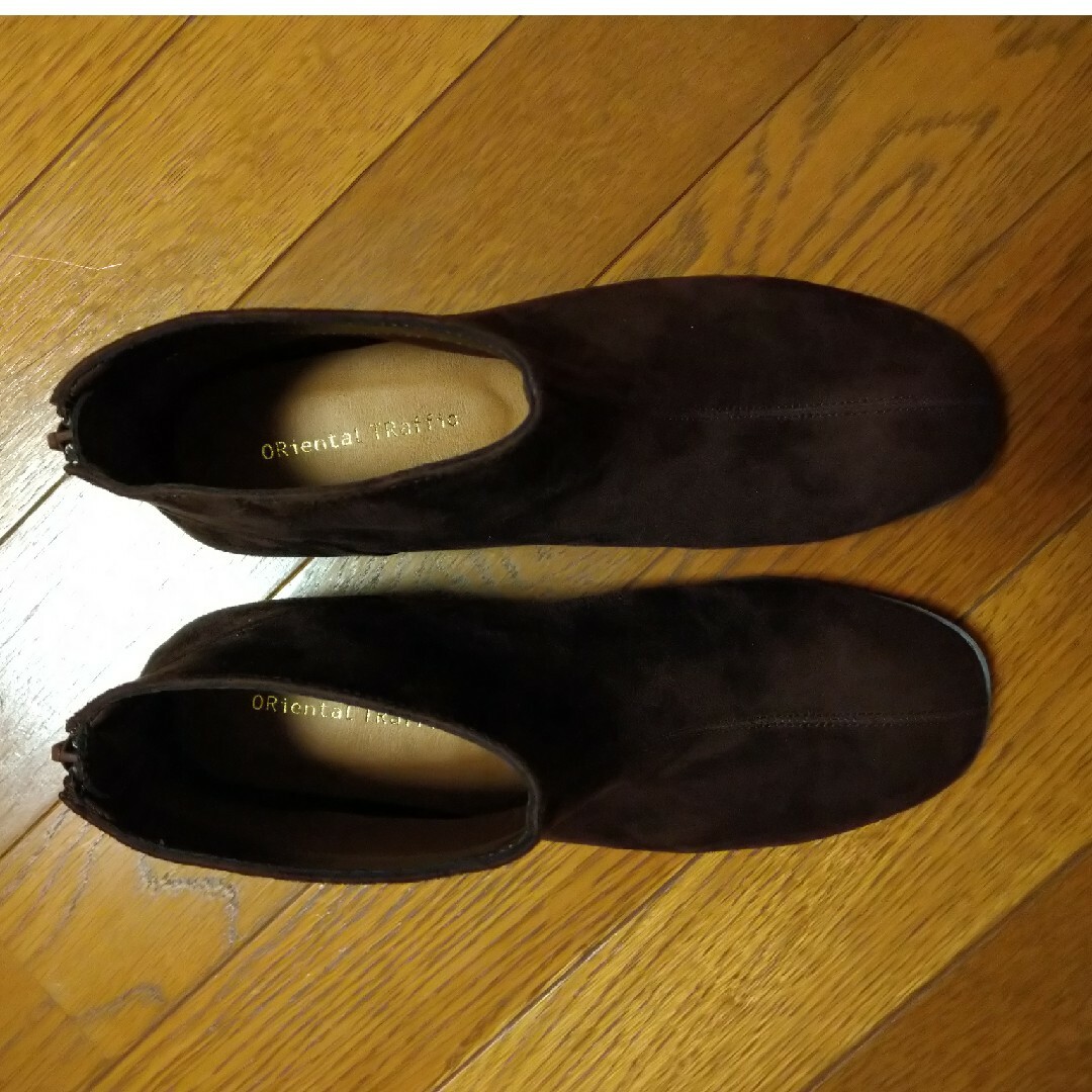 ORiental TRaffic(オリエンタルトラフィック)の【未使用に近い】オリエンタルトラフィックショートブーツ ブラウン XS S レディースの靴/シューズ(ブーツ)の商品写真