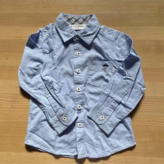 ショパン(CHOPIN)のショパン　100センチ　ブルーシャツ(ドレス/フォーマル)
