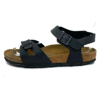 ビルケンシュトック(BIRKENSTOCK)のビルケンシュトック サンダル 24 - 黒 合皮(サンダル)