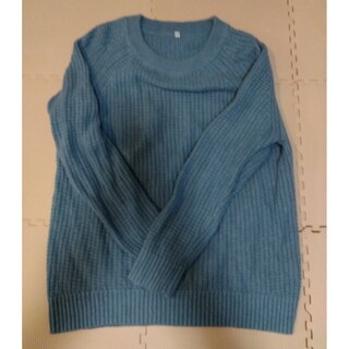 ムジルシリョウヒン(MUJI (無印良品))の無印良品 セーター L レディース 水色 ブルー(ニット/セーター)