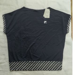 フィラ(FILA)のFILA　新品タグ付き半袖Tシャツ　レディース　O(LL)サイズ　ネイビー　紺(Tシャツ(半袖/袖なし))