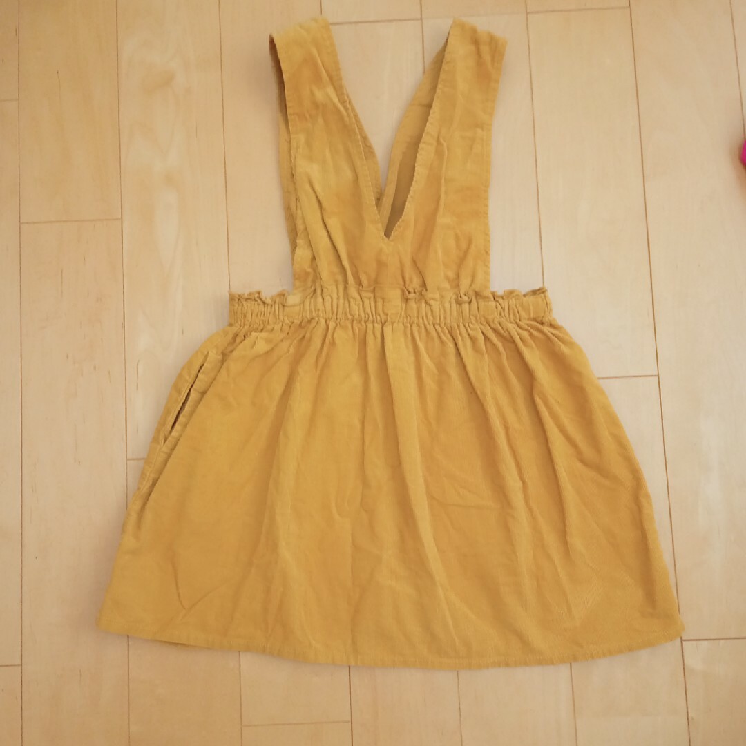 SLAP SLIP(スラップスリップ)のSLAPSLIP オーバースカート　120cm キッズ/ベビー/マタニティのキッズ服女の子用(90cm~)(スカート)の商品写真