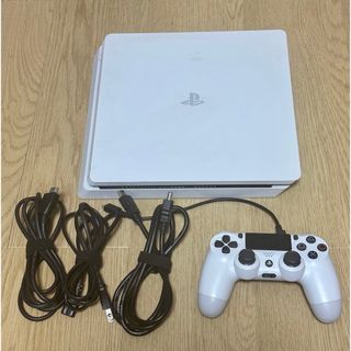 プレイステーション4(PlayStation4)のプレイステーション4 白　中古(家庭用ゲーム機本体)