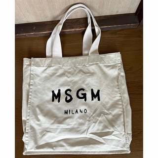 エムエスジイエム(MSGM)のMSGM ロゴ、カニ両面プリントトートバッグ(トートバッグ)