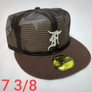 フィアオブゴッド(FEAR OF GOD)の新品　NEWERA FEAR OF GOD コラボ　メッシュキャップ　7 3/8(キャップ)