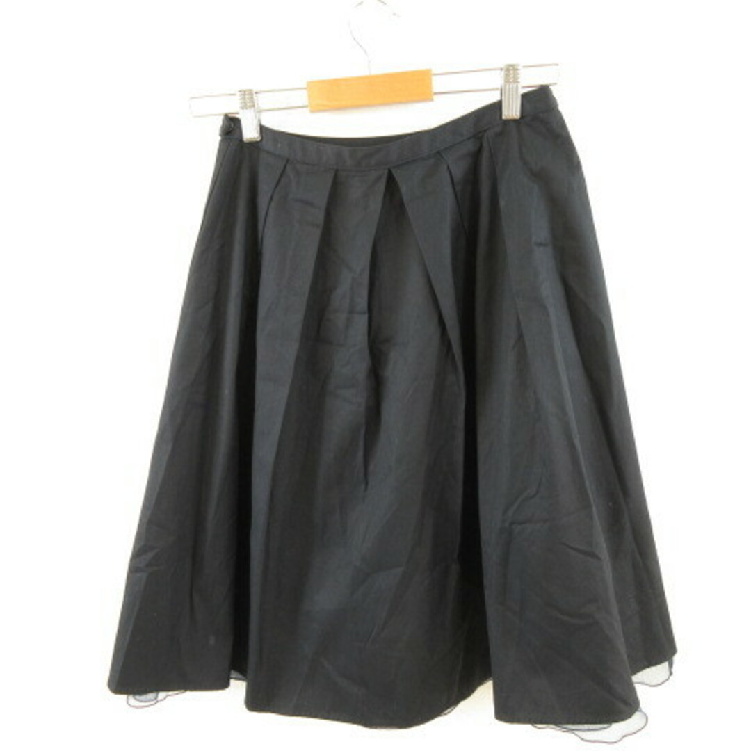 VIAGGIO BLU(ビアッジョブルー)のビアッジョブルー Viaggio Blu リバーシブルスカート ひざ丈 黒 2 レディースのスカート(ひざ丈スカート)の商品写真