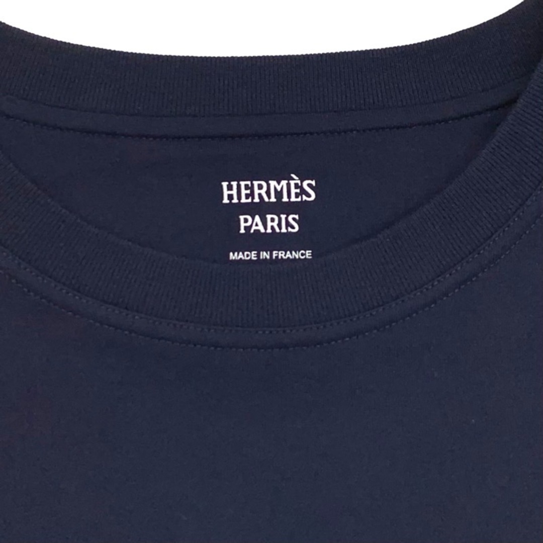 エルメス HERMES トップス Tシャツ シェーヌダンクル コットン エルメス HERMES トップス Tシャツ シェーヌダンクル コットン