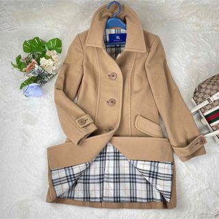 BURBERRY BLUE LABEL - 美品 バーバリーブルーレーベルロングコート