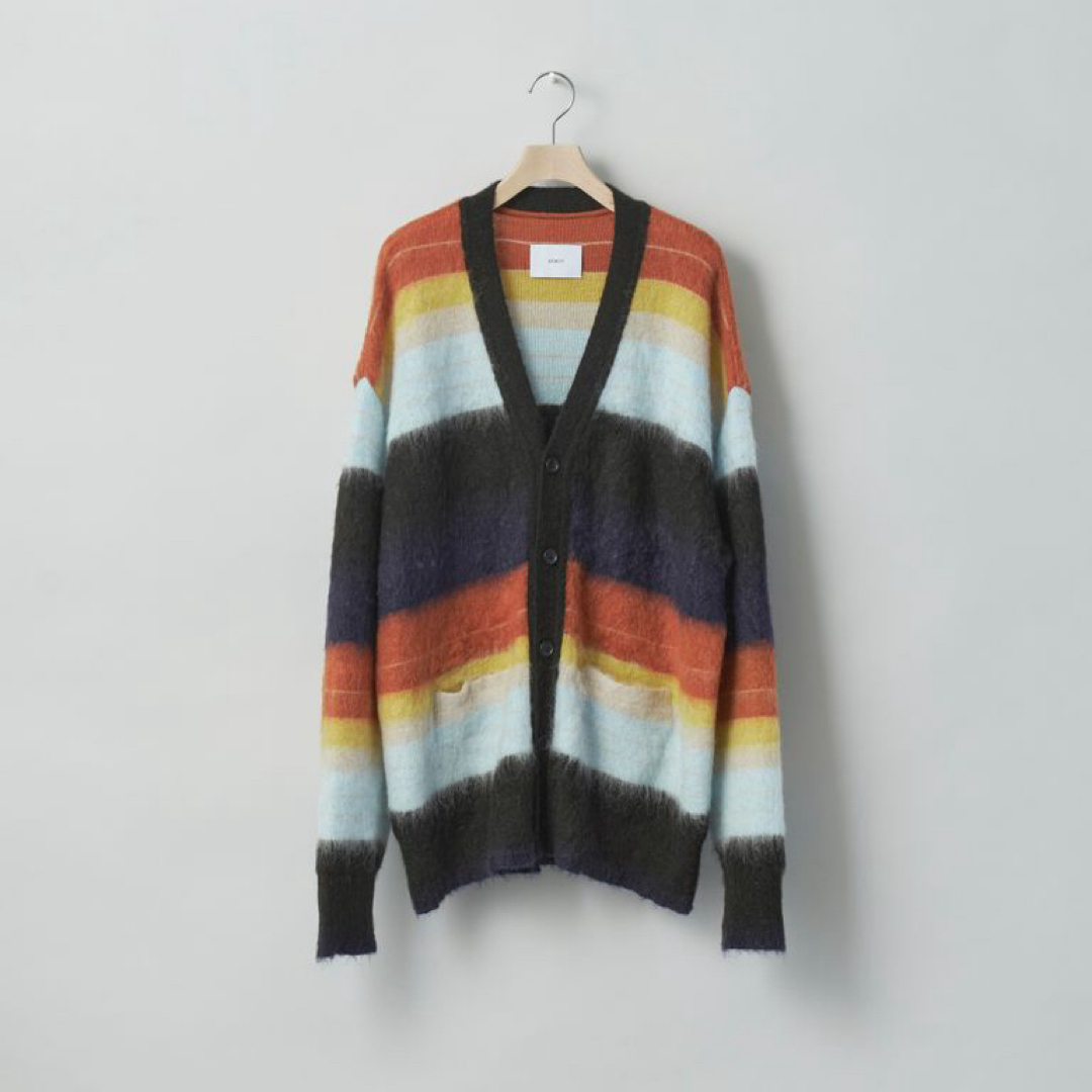 stein Color Combination Mohair Cardigan