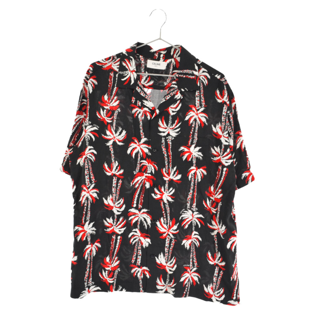 CELINE セリーヌ 23SS Hawaiian Shirt in Printed Viscose 2C946727T ビスコースプリンテッドハワイアン半袖シャツ ブラック/レッドのサムネイル