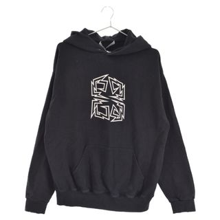 ジバンシィ(GIVENCHY)のGIVENCHY ジバンシィ Metal Logo Pullover Parka メタルロゴ プルオーバーパーカー ブラック BW70513Z0M(パーカー)