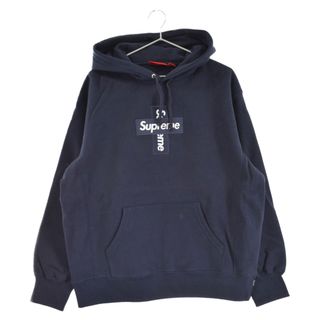 送料込み CROSS BANDANA パーカー ネイビー