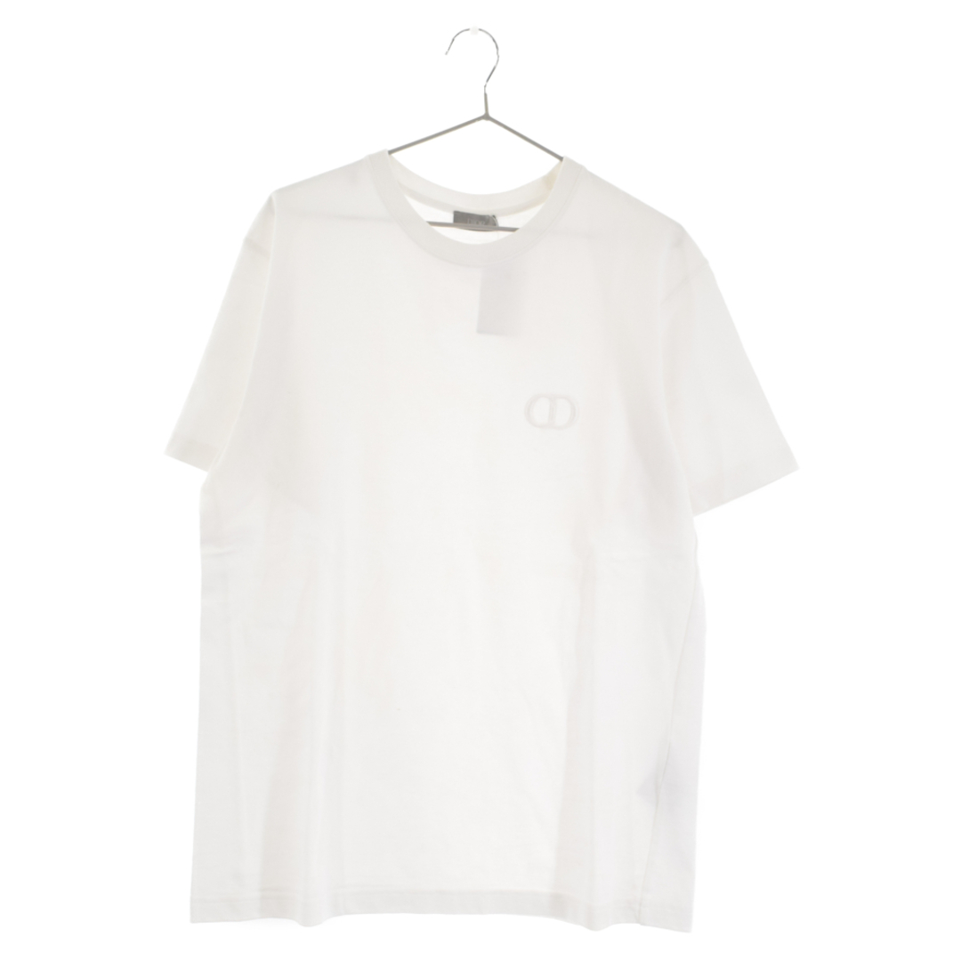 475センチ袖丈DIOR ディオール CD ICON アイコン ロゴ ヘビーオンス Tシャツ 半袖カットソー ホワイト 943J605A0554