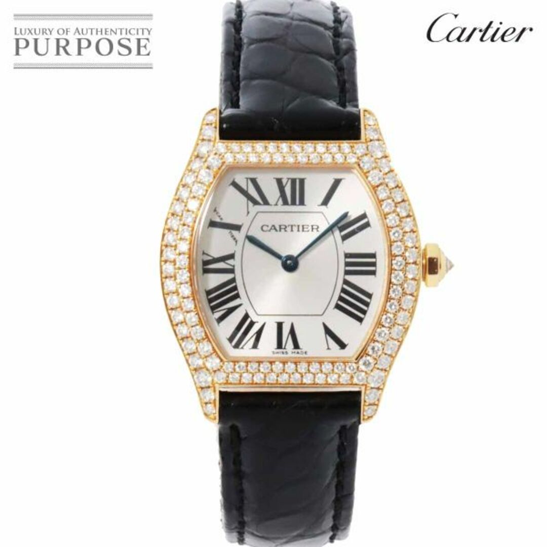 Cartier(カルティエ)のカルティエ Cartier トーチュ SM WA505031 レディース 腕時計 純正ダイヤベゼル シルバー 文字盤 K18PG 手巻き ウォッチ Tortue VLP 90211849 レディースのファッション小物(腕時計)の商品写真