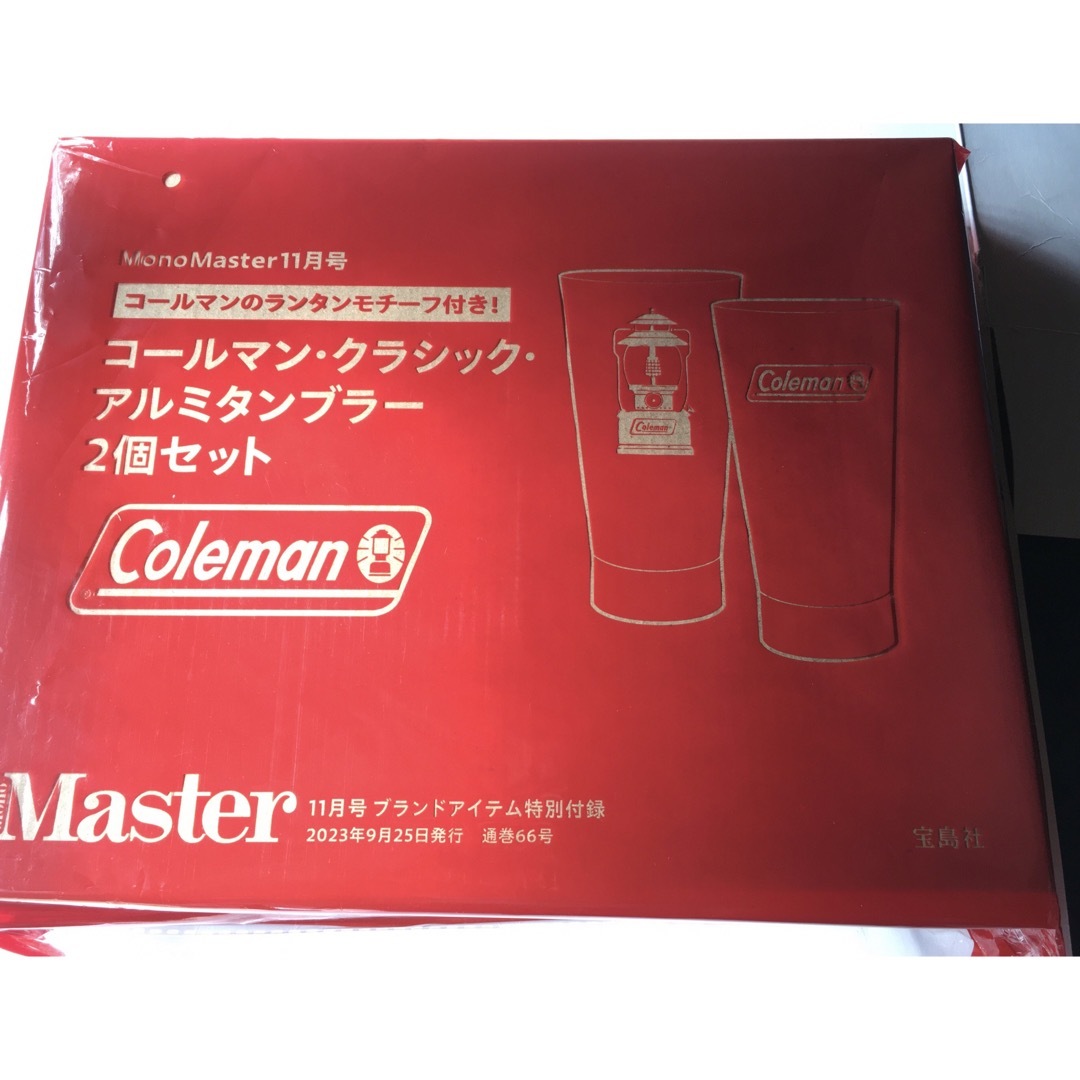 Coleman(コールマン)の【MonoMaster 2023年11月付録】 コールマン アルミタンブラー2個 スポーツ/アウトドアのアウトドア(食器)の商品写真