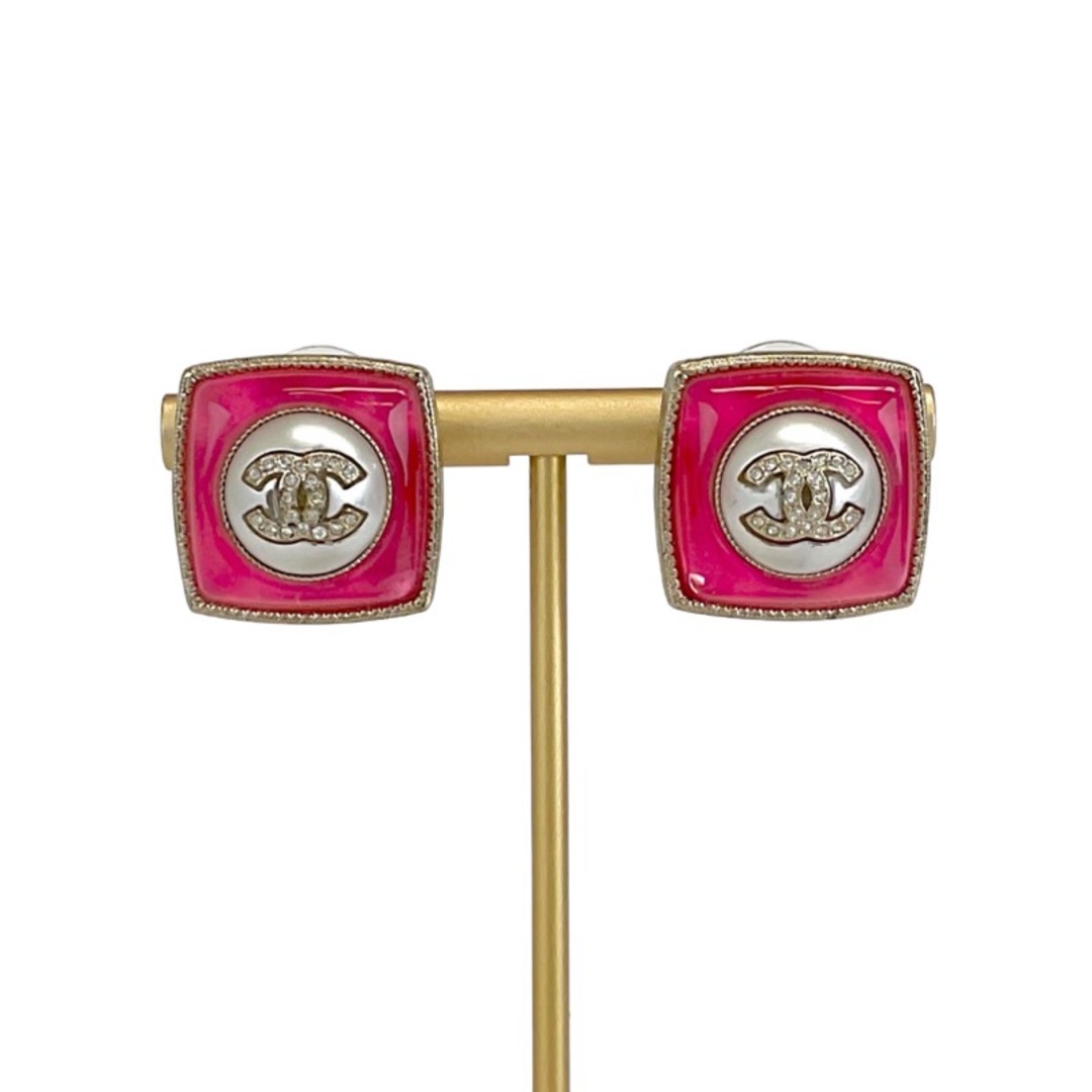 CHANEL - シャネル CHANEL ピアス ピンク ゴールド ココマーク ライン