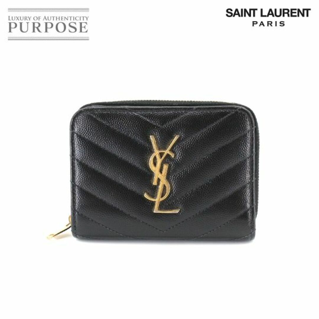 新品同様 サンローラン パリ SAINT LAURENT モノグラム 二つ折り 財布