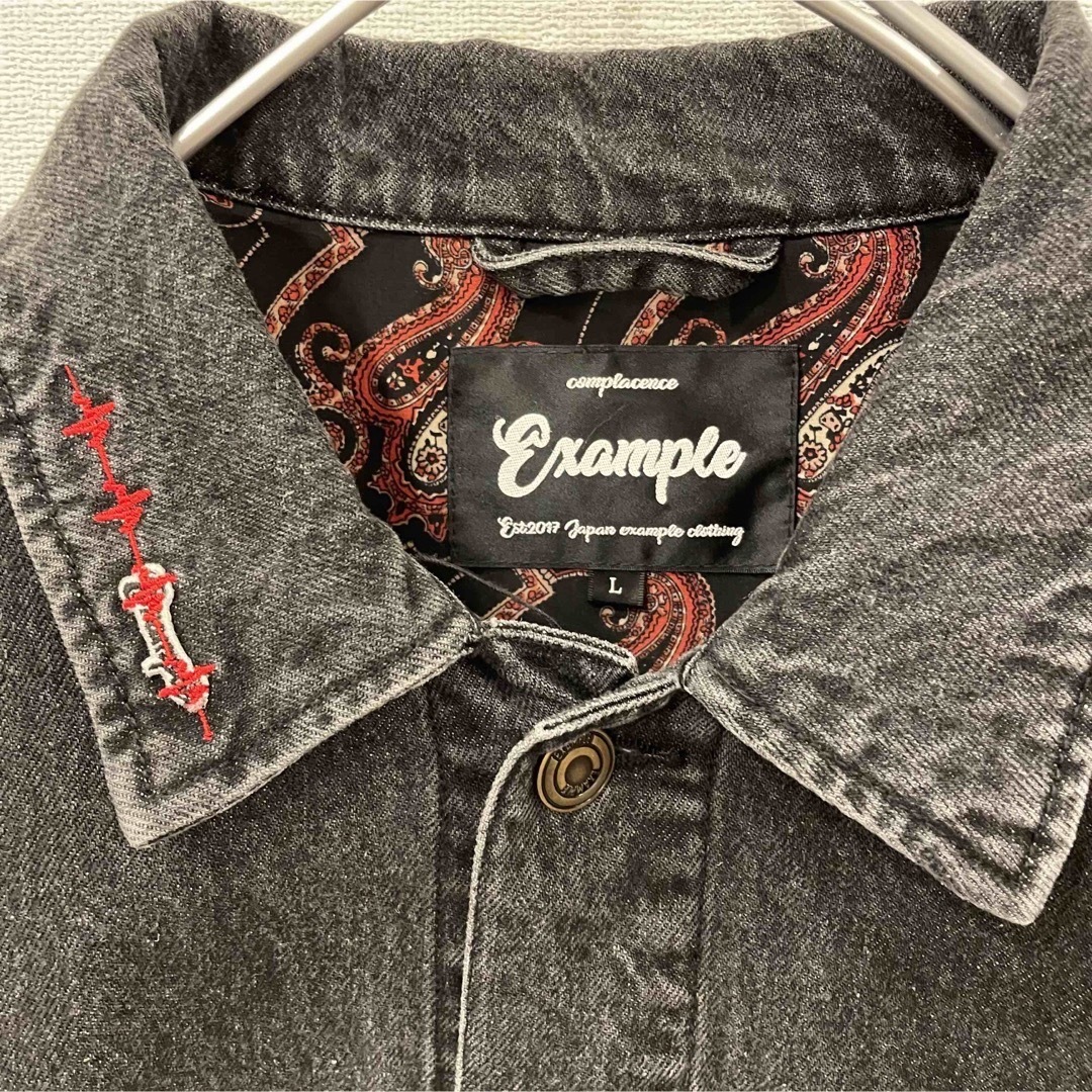 EXAMPLE エグザンプル DENIM デニム ジャケット Gジャン メンズのジャケット/アウター(Gジャン/デニムジャケット)の商品写真