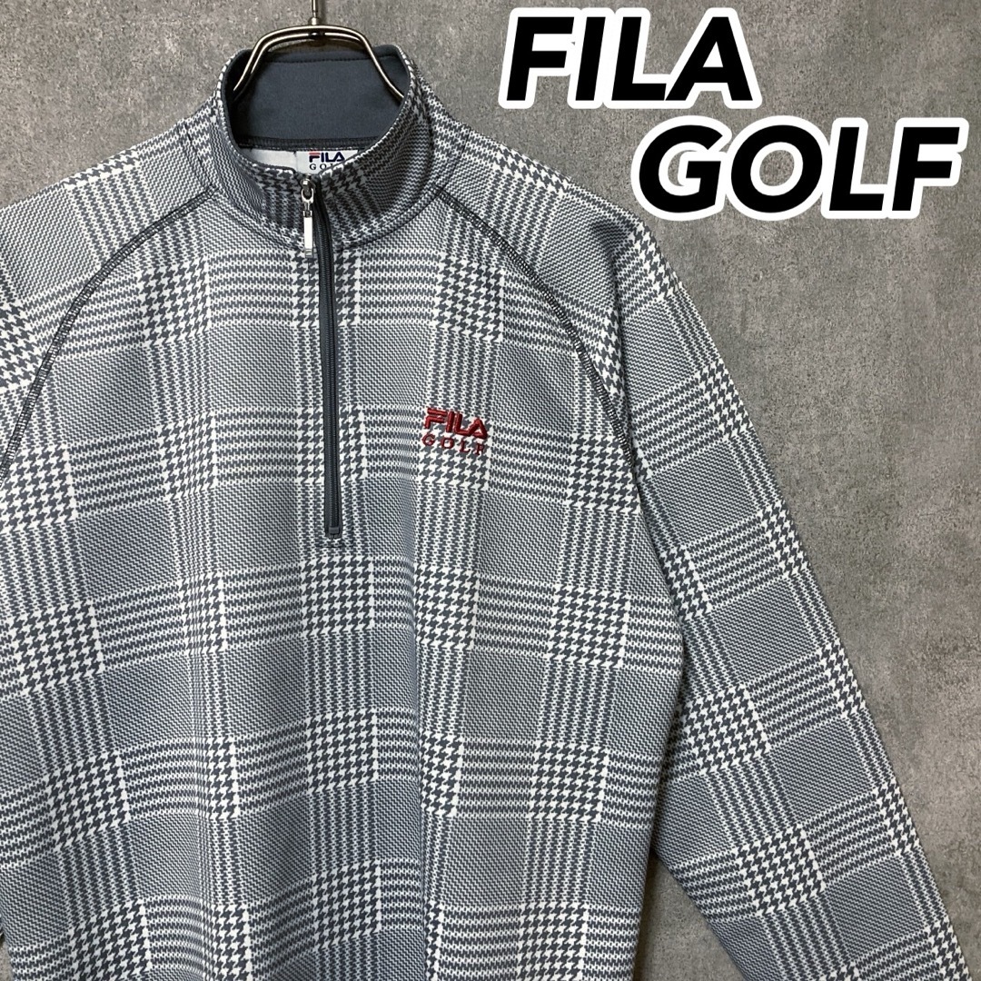 FILA - FILA GOLF フィラゴルフ ハーフジップ 長袖 シャツ グレン