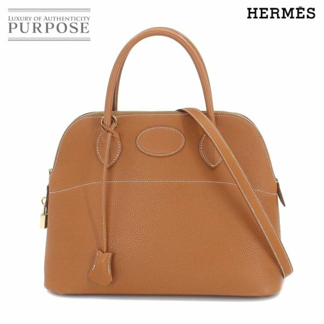 ゴールドエルメス HERMES ボリード 31 2way ハンド ショルダー バッグ トゴ ゴールド □E刻印 ゴールド 金具 VLＰ 90212102