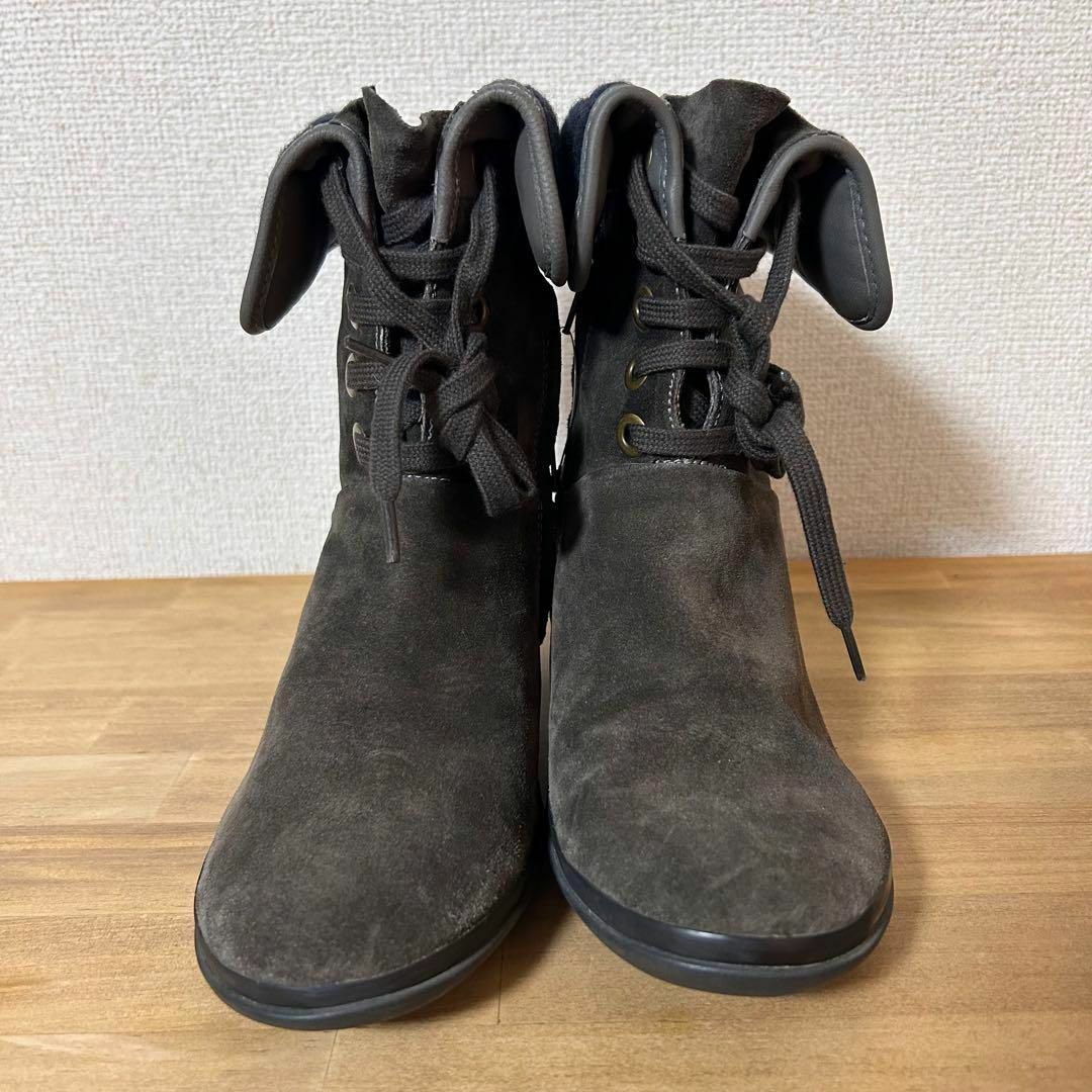 Camper カンペール スエード レザー ブーツ 23.5cm ブーティー-