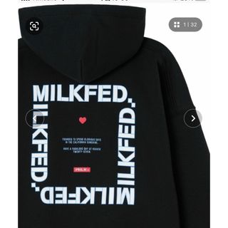 MILKFED　ミルクフェド　ジップ　パーカー　総柄