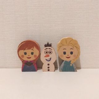 ディズニー(Disney)のDisney KIDEA 積み木　３点セット(アナ雪)(キャラクターグッズ)