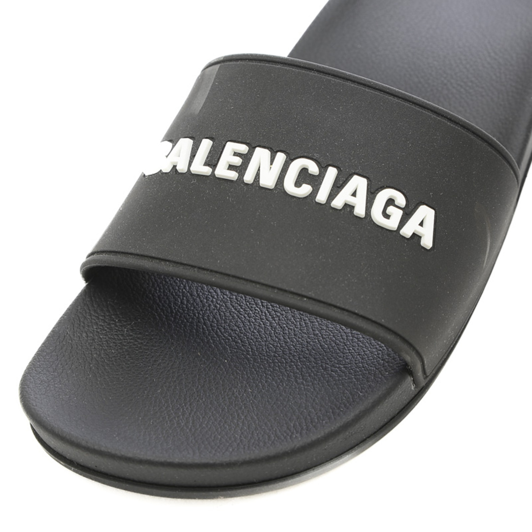 Balenciaga(バレンシアガ)のバレンシアガ ロゴ サンダル ヒール ラバー ブラック/ホワイト #37 レディースの靴/シューズ(サンダル)の商品写真