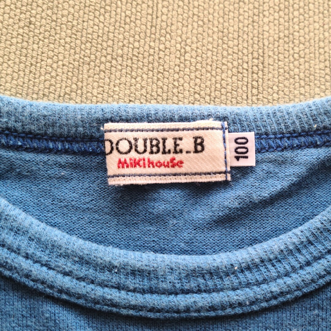 新品　DOUBLE. Bミント色長袖Tシャツ100cm　日本製品