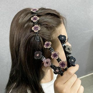 3連ヘアピン　髪留めヘアクリップ ヘアピン サイドヘアクリップ　ヘアアクセサリー(バレッタ/ヘアクリップ)