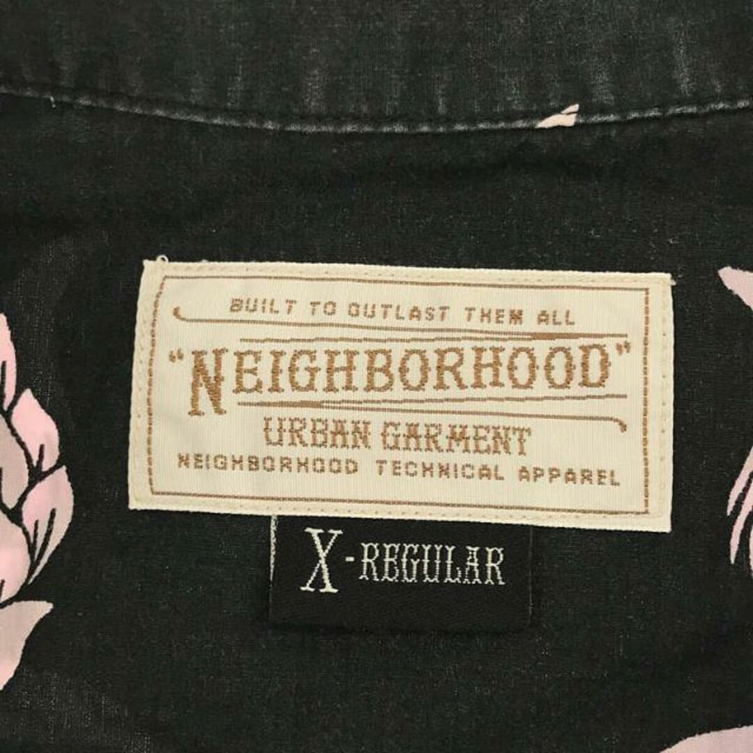 NEIGHBORHOOD(ネイバーフッド)のNEIGHBOR HOOD / ネイバーフッド | × IOLANI イロアニ 別注 パイナップル柄 半袖 アロハシャツ | XL | ブラック | メンズ メンズのトップス(Tシャツ/カットソー(半袖/袖なし))の商品写真