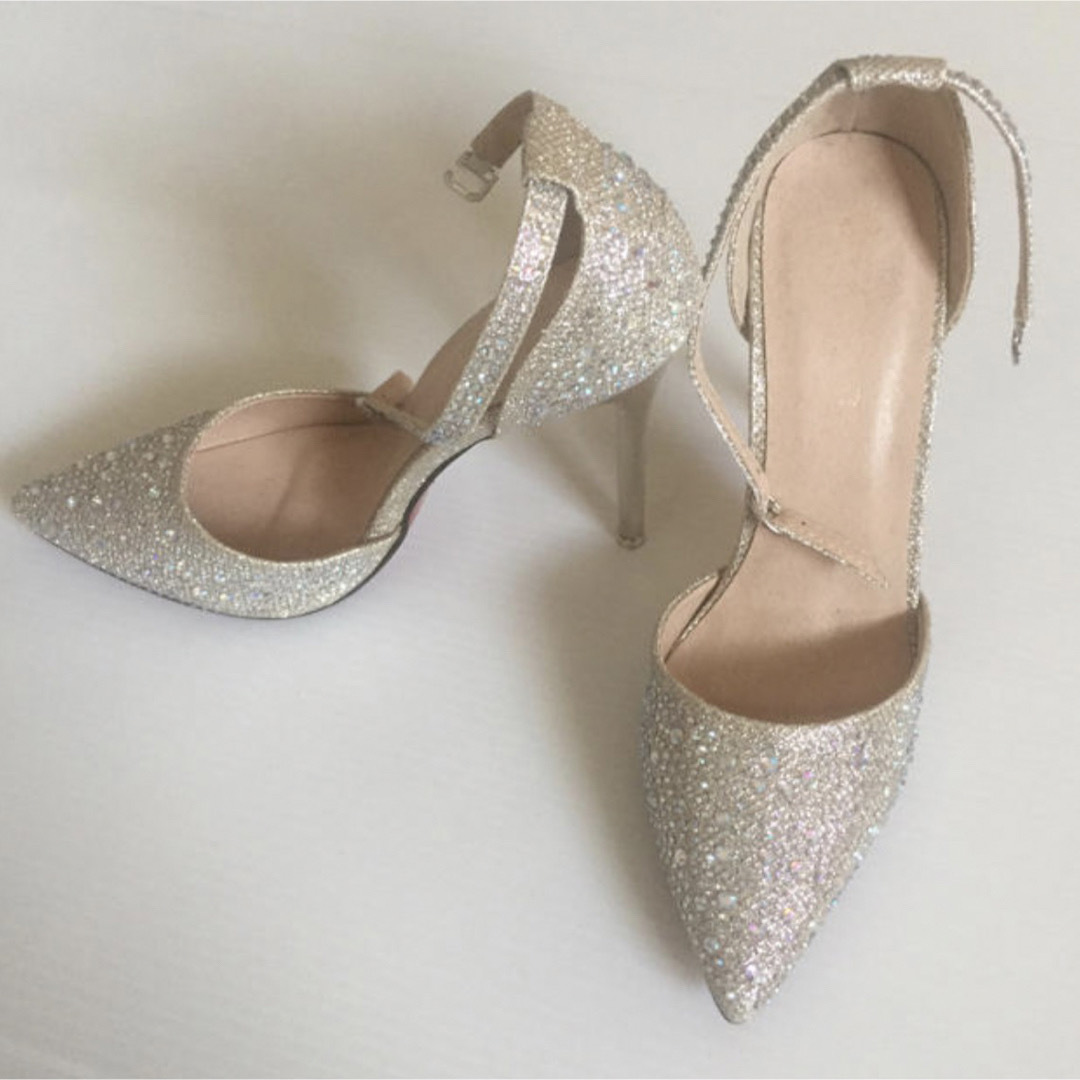 結婚式パンプス レディースの靴/シューズ(ハイヒール/パンプス)の商品写真