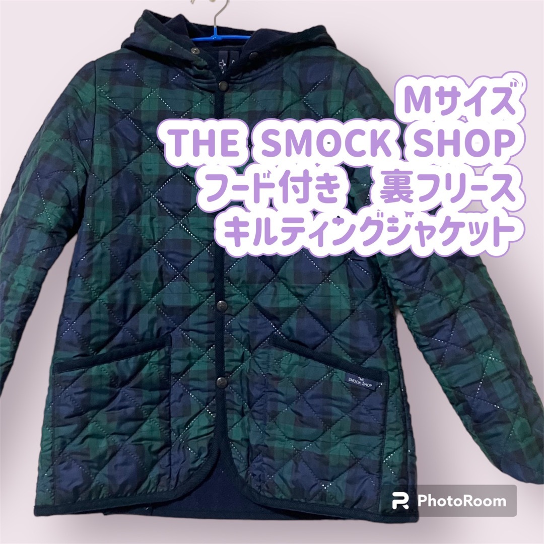 THE SMOCK SHOP キルティング ナイロンジャケット フード付 コート